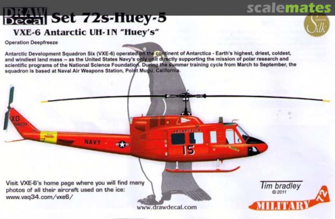 Boxart VXE-6 Antarctic UH-1N "Hueys" 72-Huey-5 Draw Decal