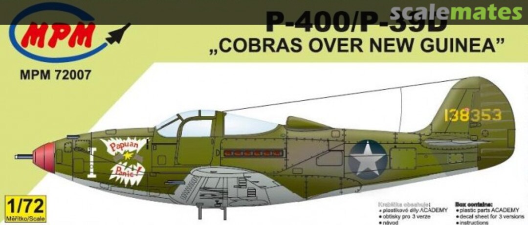 Boxart P-400/P-39D "Cobras over New Guinea" MPM72007 MPM Production