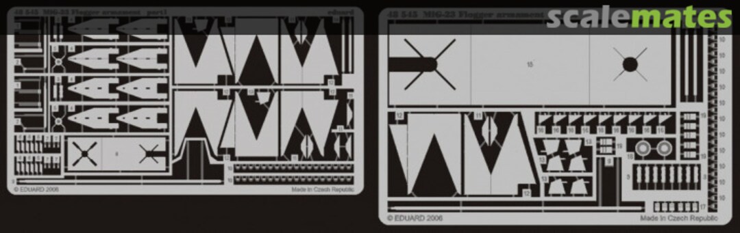 Boxart MiG-23 Flogger armament 48545 Eduard