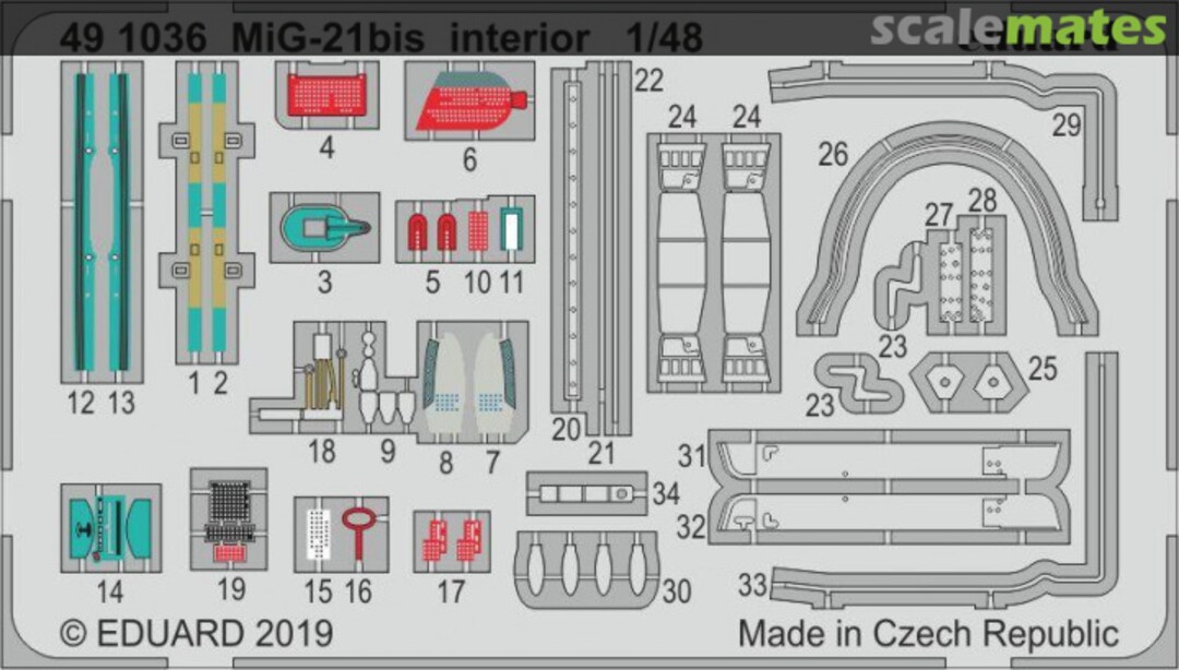 Boxart MiG-21bis interior EDUARD 491036 Eduard