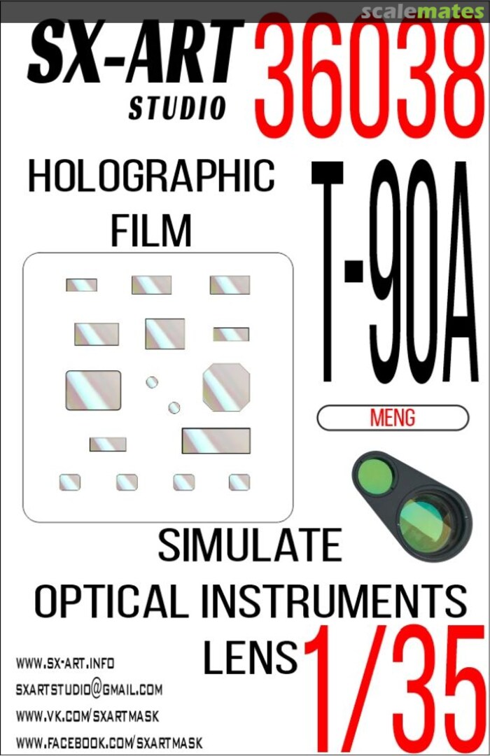 Boxart T-90A holographic film (clear) 36038 SX-Art