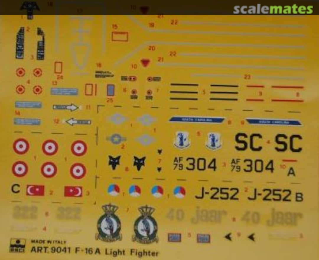 Contents F-16A Light Fighter 9041 ESCI