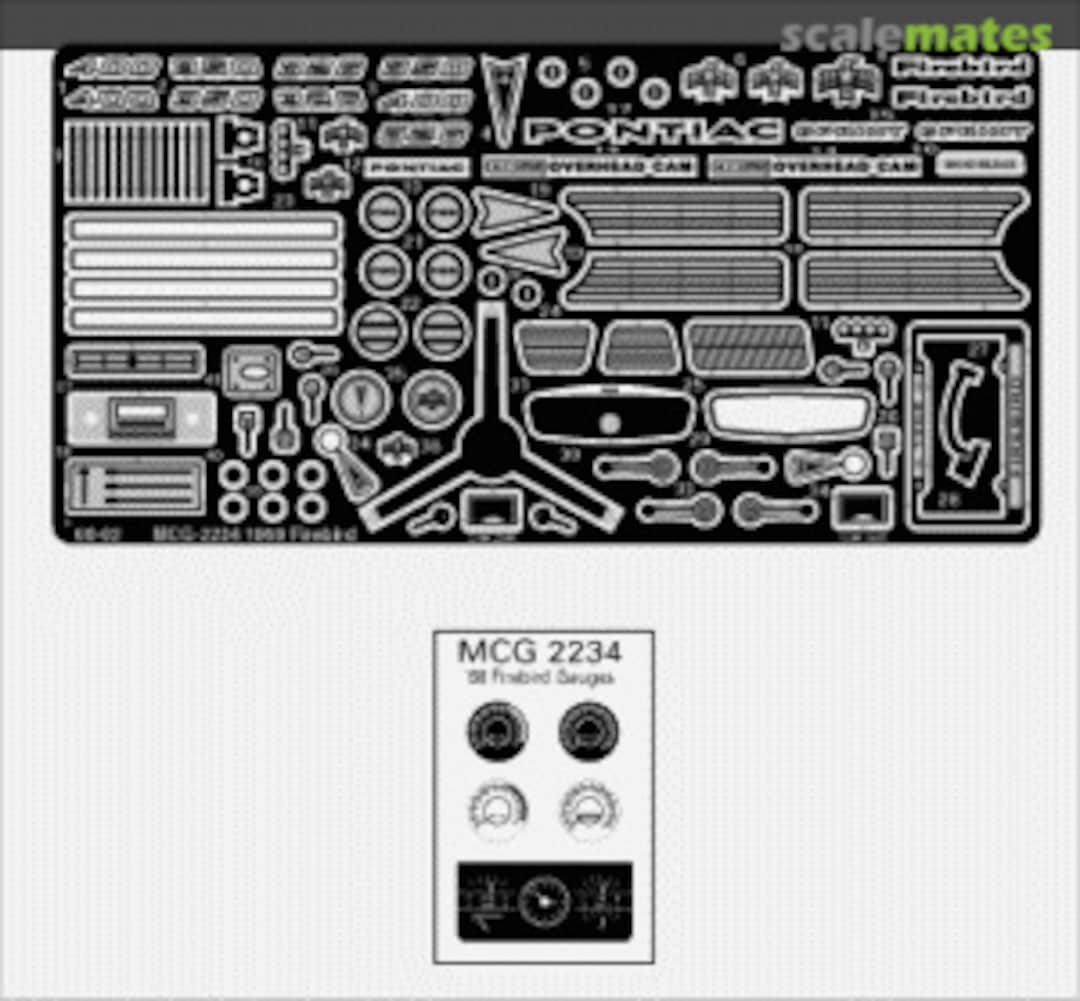 Boxart '68 Firebird detail set MCG-2234 The Model Car Garage