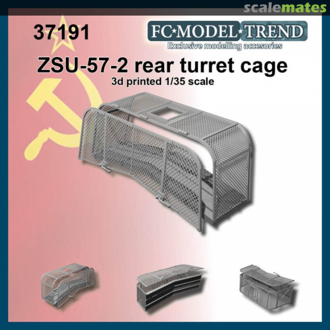 Boxart ZSU-57-2 rear basket 37191 FC Model Trend