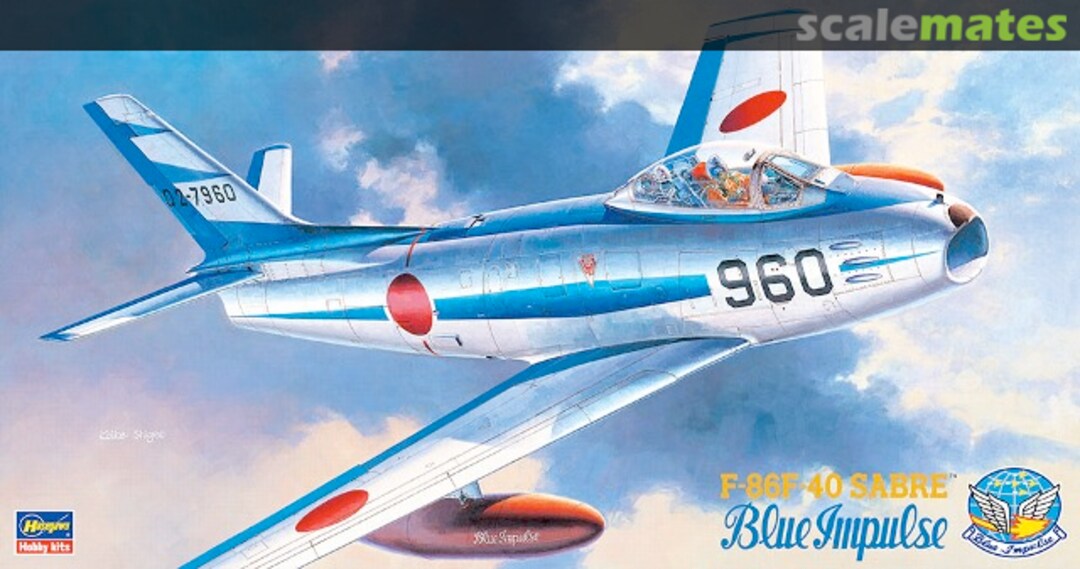 Boxart F-86F-40 Sabre 'Blue Impulse' 07215 Hasegawa