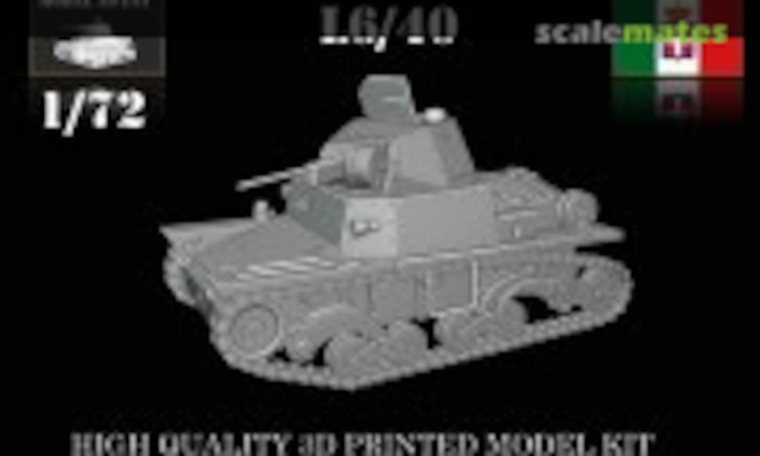 1:72 L6/40 Cavalry (Light) Tank (MODEL 3D INT IT72Re59)