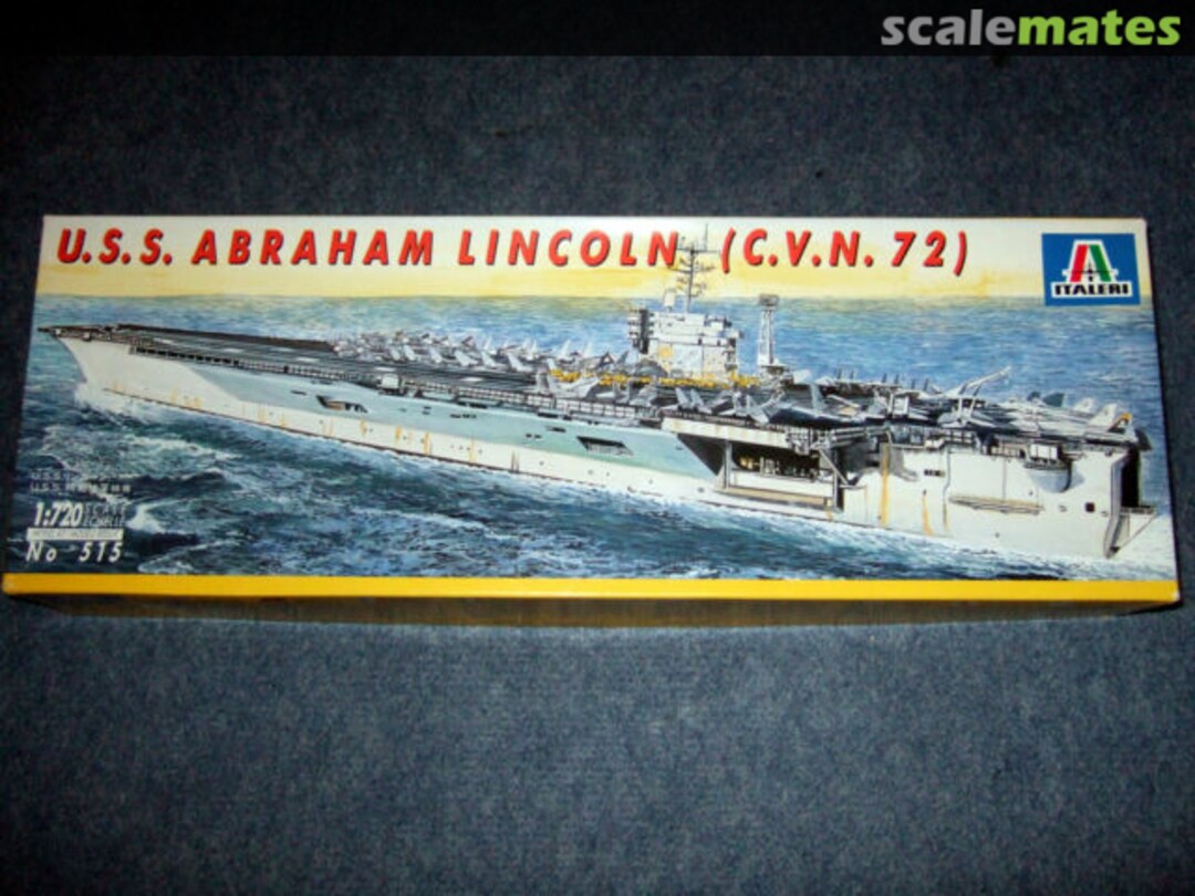 Boxart USS Abraham Lincoln CVN-72 515 Italeri