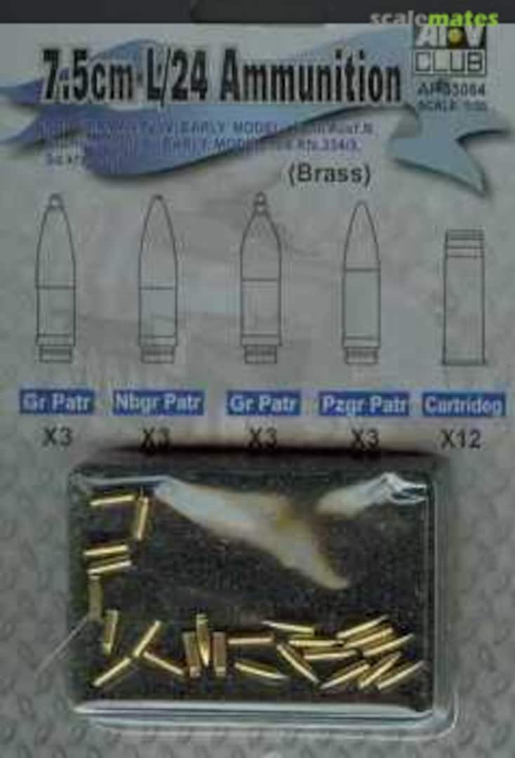 Boxart 75mm KwK L/24 Ammunition AF35084 AFV Club