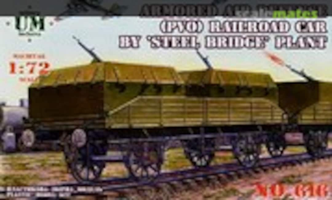 1:72 Armored Air Defense (PVO) railroad car (UM Military Technics 616)