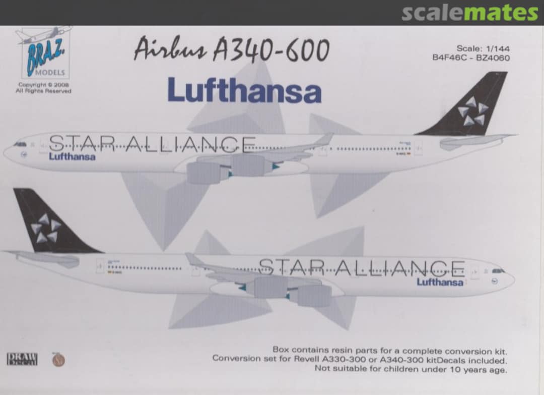 Boxart Airbus A340-642 BZ4060 Bra.Z Models