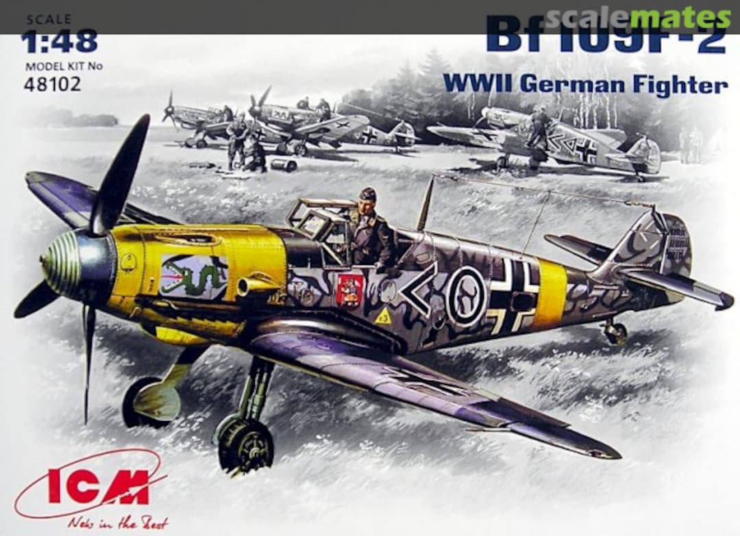 Boxart Bf 109F-2 48102 ICM