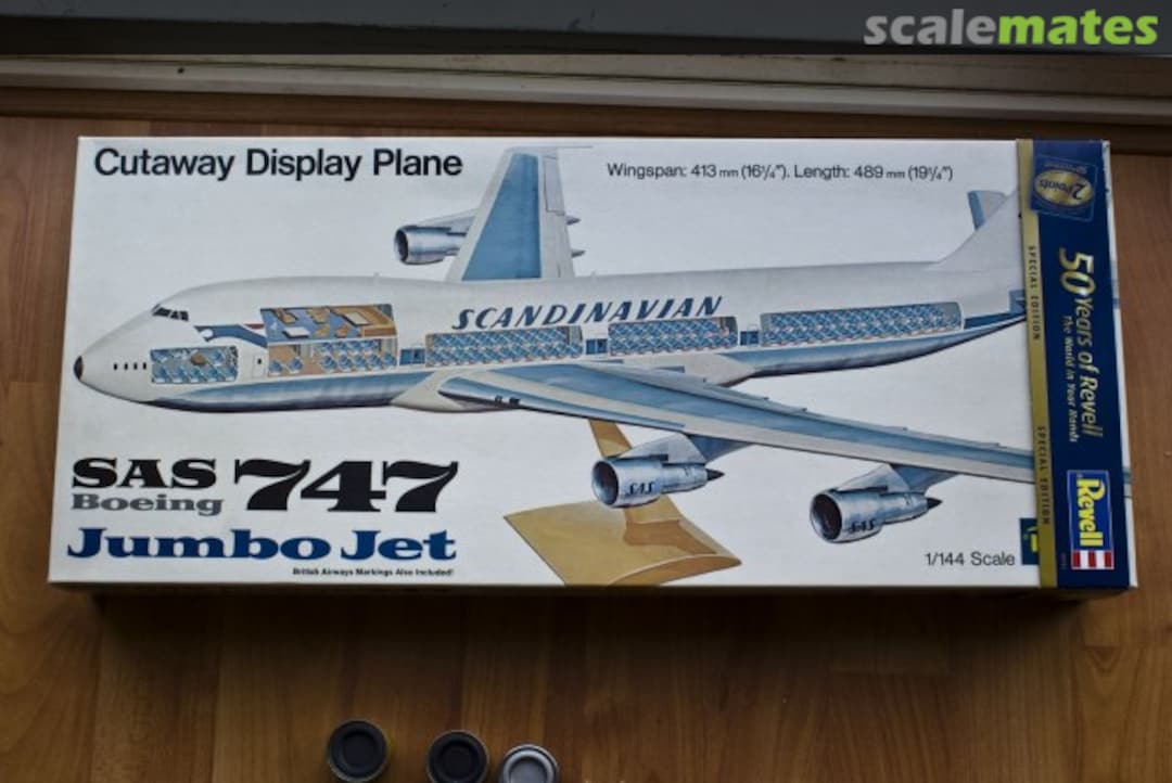 Boxart Boeing 747 Jumbo Jet H-177-0240 Revell