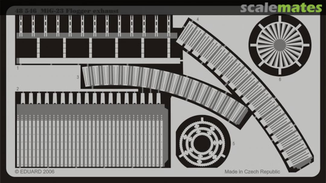 Boxart MiG-23 Flogger exhaust 48546 Eduard