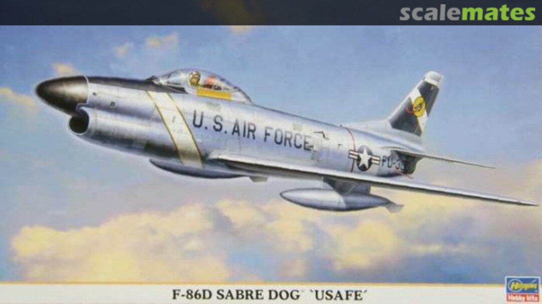 Boxart F-86D Sabre Dog 00751 Hasegawa