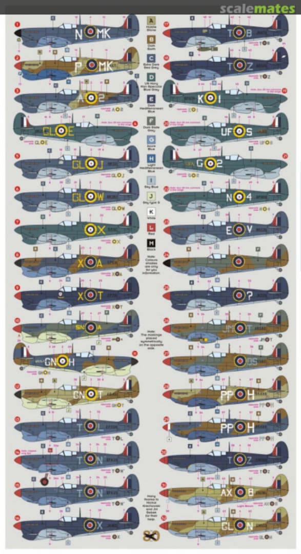 Boxart Malta Spitfire Aces 72070 DK Decals