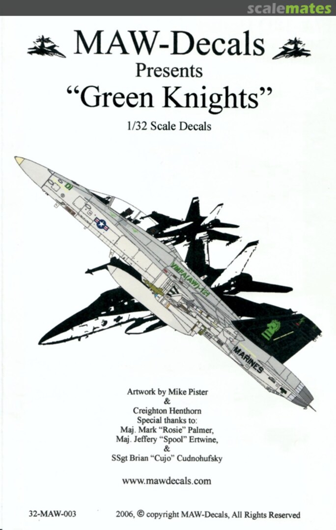 Boxart "Green Knights" 32-MAW003 MAW-Decals