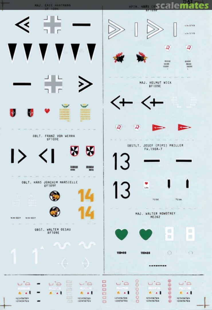 Boxart WW2 Luftwaffe Aces 72-0053 Microscale