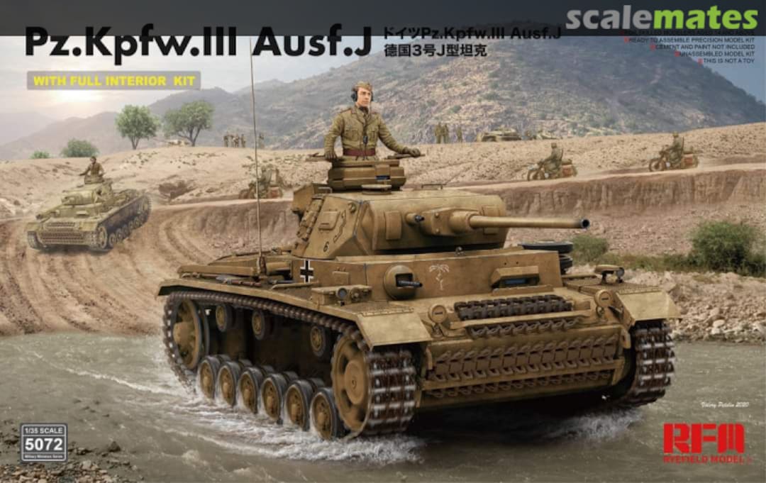 Boxart Pz.Kpfw.III Ausf. J RM-5072 Rye Field Model