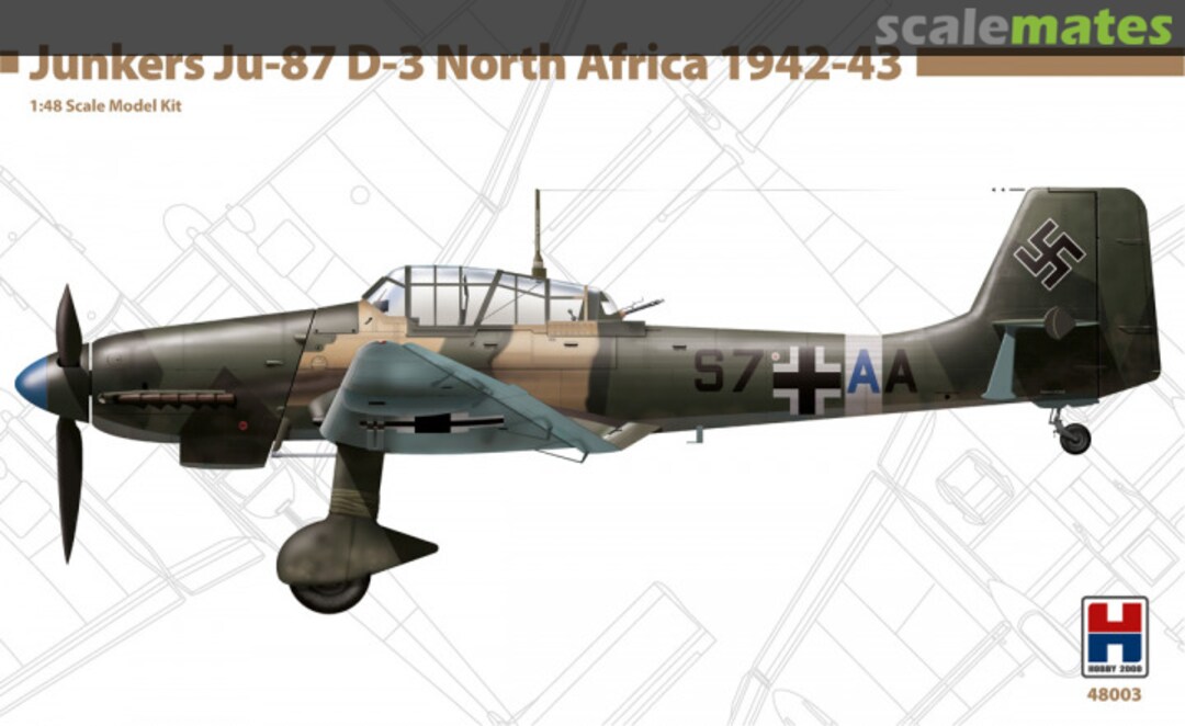 Boxart Junkers Ju-87D-3 48003 Hobby 2000