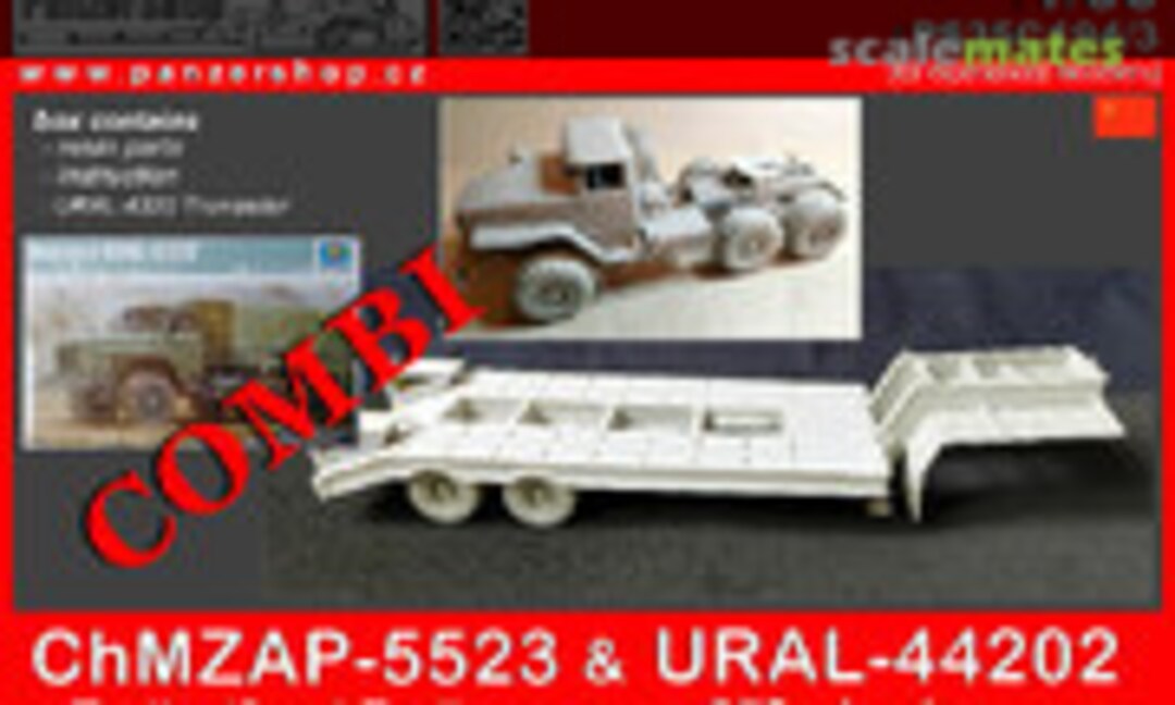 1:35 ChMZAP-5523 &amp; URAL-44202 w/Vi3 wheels &amp; URAL-4320 Trumpeter (PanzerShop Combi_PS35C194/3)