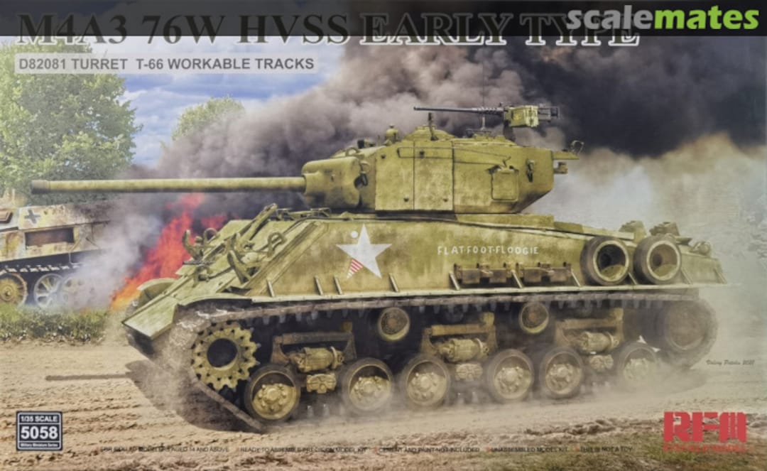 Boxart M4A3 76W HVSS RM-5058 Rye Field Model