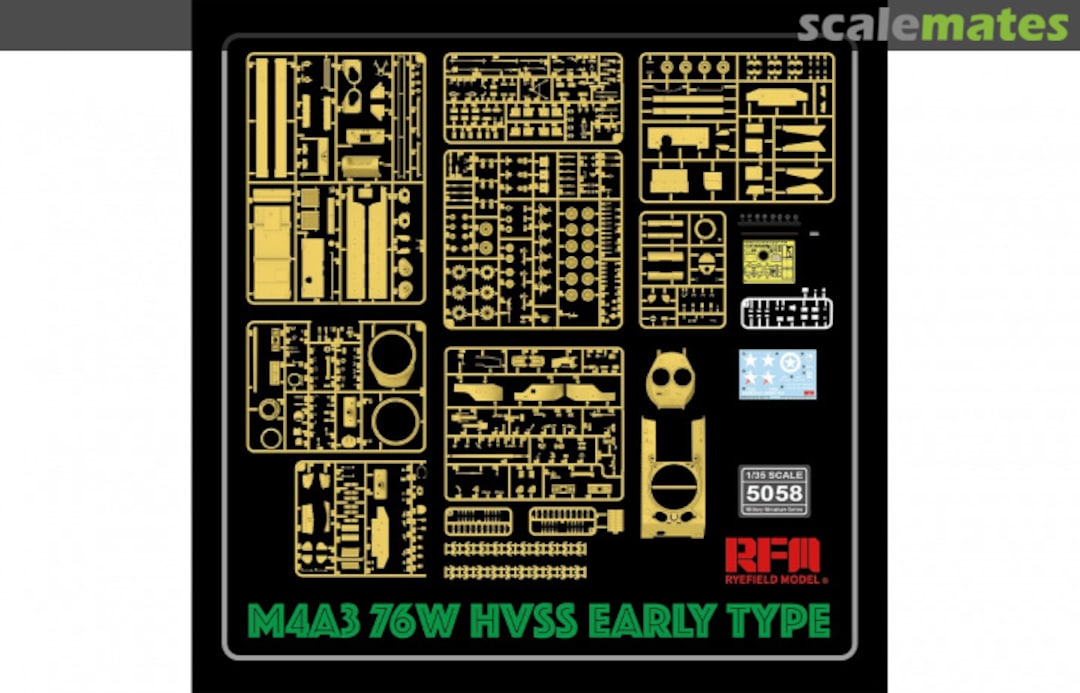 Contents M4A3 76W HVSS RM-5058 Rye Field Model