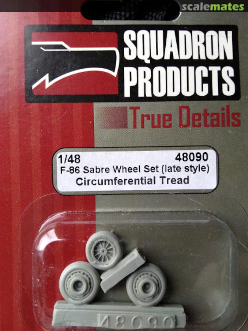 Boxart F-86 Sabre Wheel Set late style 48090 True Details