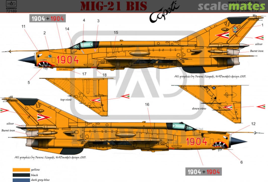 Boxart MiG-21bis Capeti 72189 HADmodels 