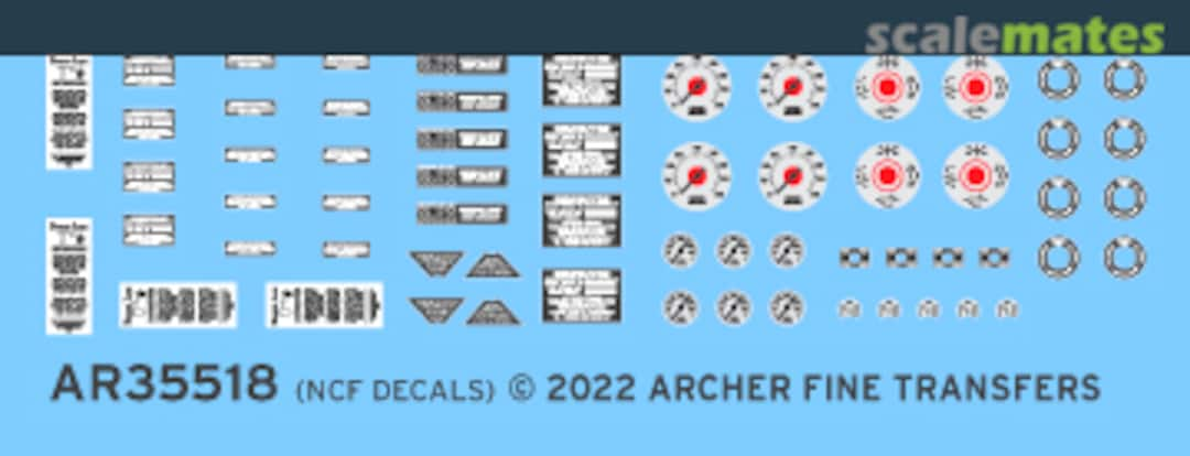 Boxart M2/M3 Halftrack Instruments and Placards AR35518 Archer