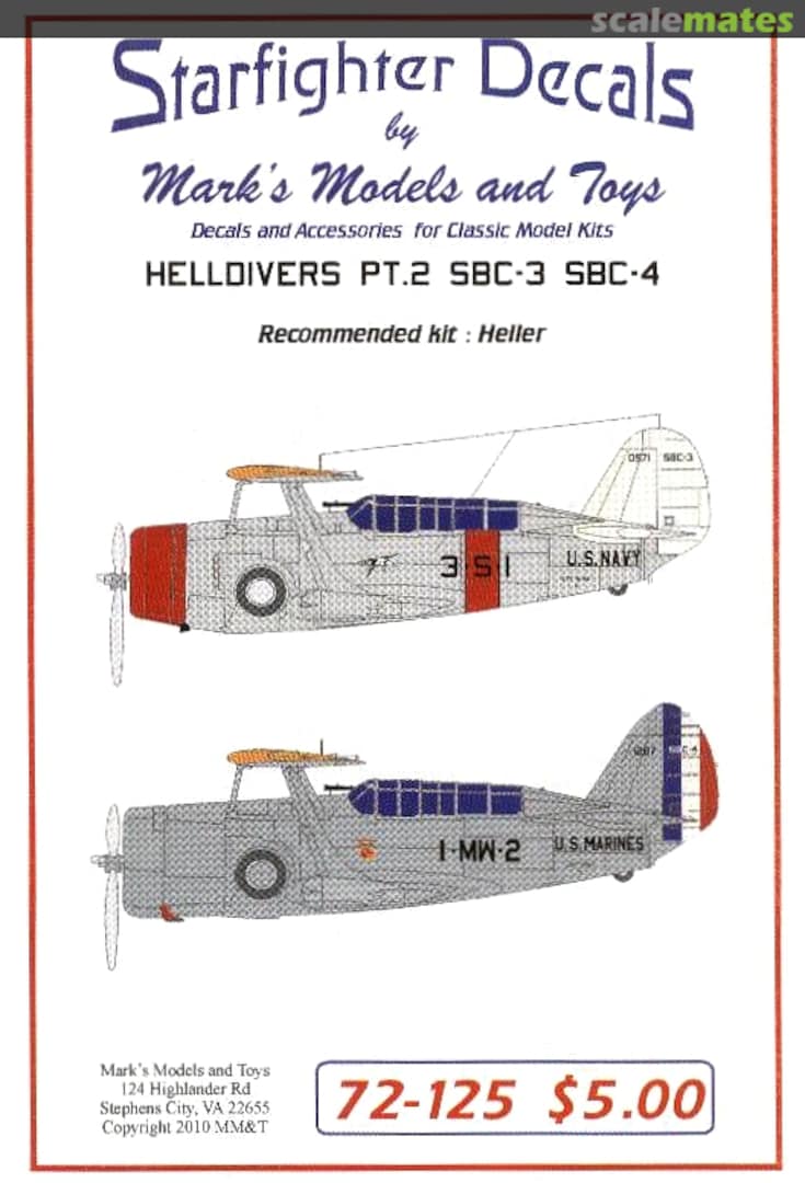 Boxart Helldivers Pt. 2 72-125 Starfighter Decals