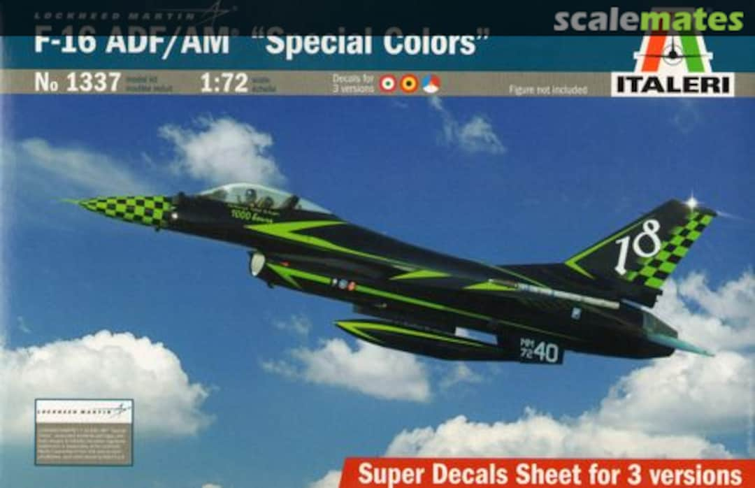 Boxart F-16 ADF/AM "Special Colors" 1337 Italeri