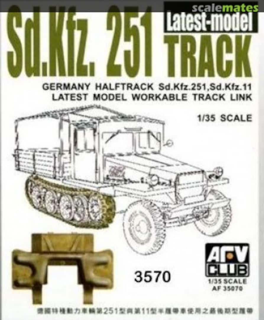 Boxart Sd.Kfz. 251, Sd.Kfz. 11 Workable Track Link AF35070 AFV Club