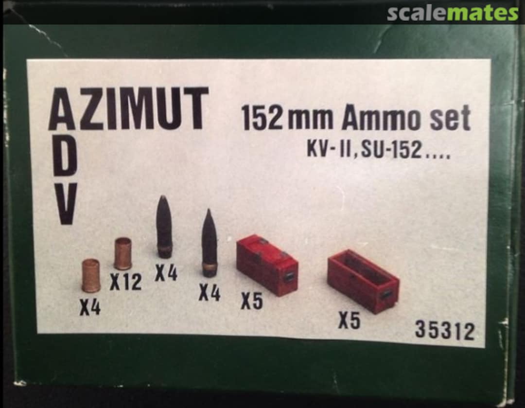 Boxart 152mm Ammo Set 35312 ADV Azimut