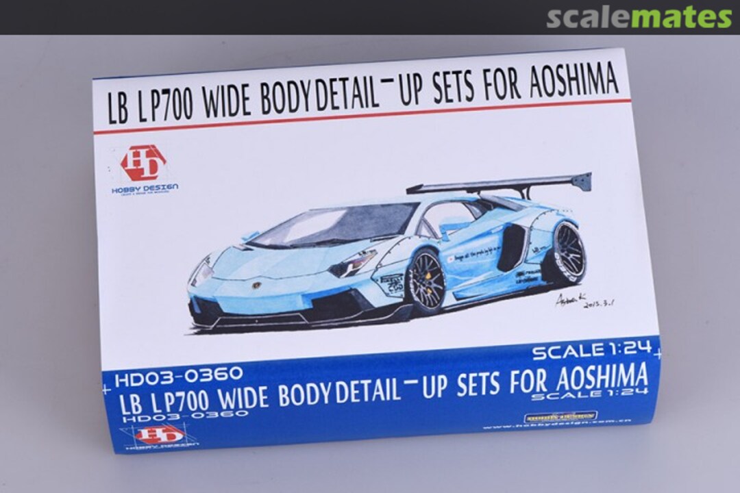 Boxart LB LP700 Wide Body Detail-up Sets HD03-0360 Hobby Design