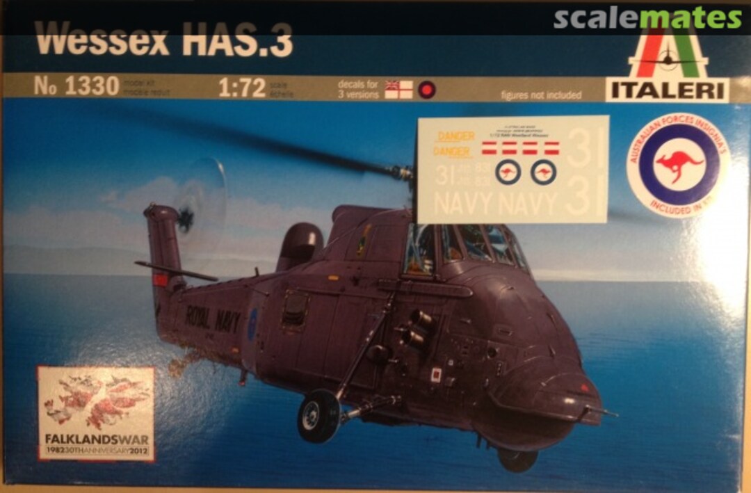 Boxart Westland Wessex HAS.3 1330 Italeri