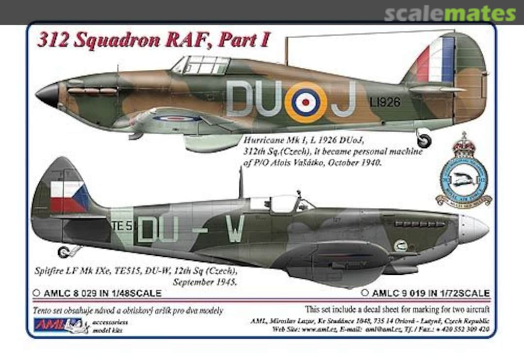 Boxart 312th Squadron RAF, Part I AMLC9019 AML