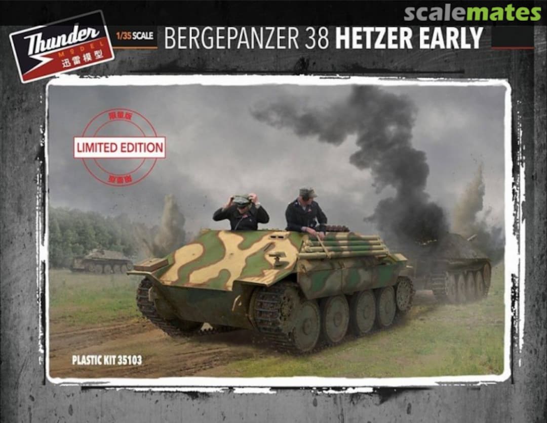 Boxart Bergepanzer 38 Hetzer Early 35103 Thunder Model