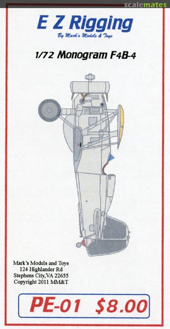 Boxart P-12E EZ RIGGING PE-01 Starfighter Decals