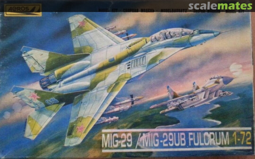 Boxart MiG-29/MiG-29 UB Fulcrum 1/72 2 AEROS