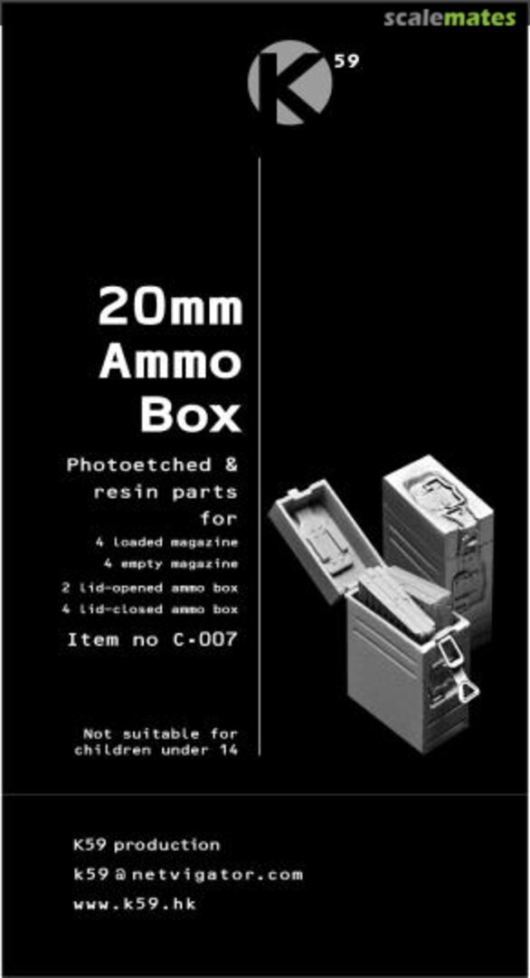 Boxart 20mm Ammo Box C-007 K59