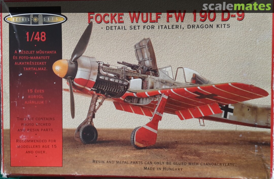 Boxart Focke Wulf 190 D-9 480101 FM Detail