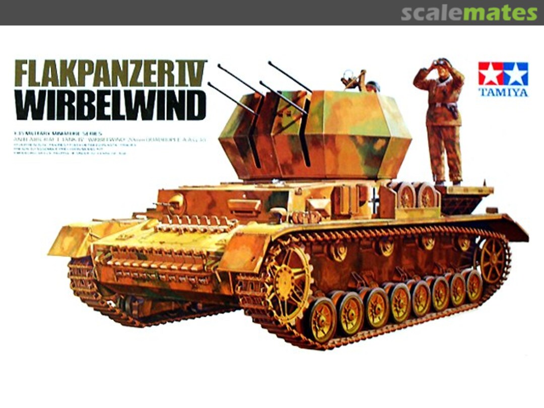 Boxart Flakpanzer IV Wirbelwind MM185 Tamiya