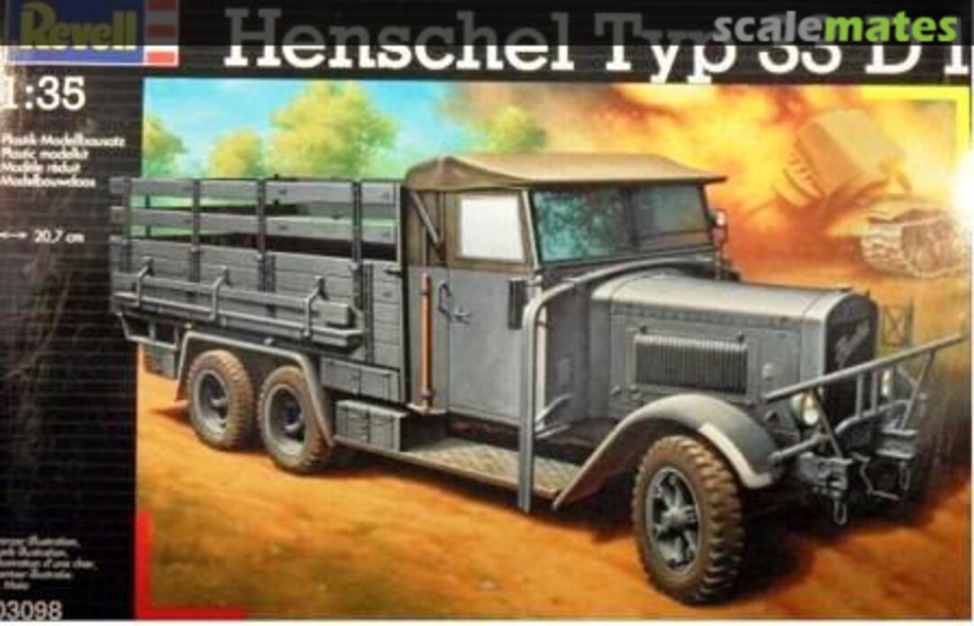 Boxart Henschel Typ 33 D 1 03098 Revell