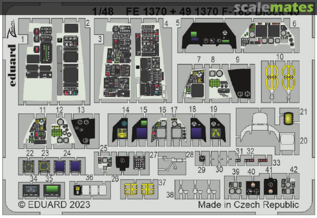 Boxart F-16D Block 40 FE1370 Eduard