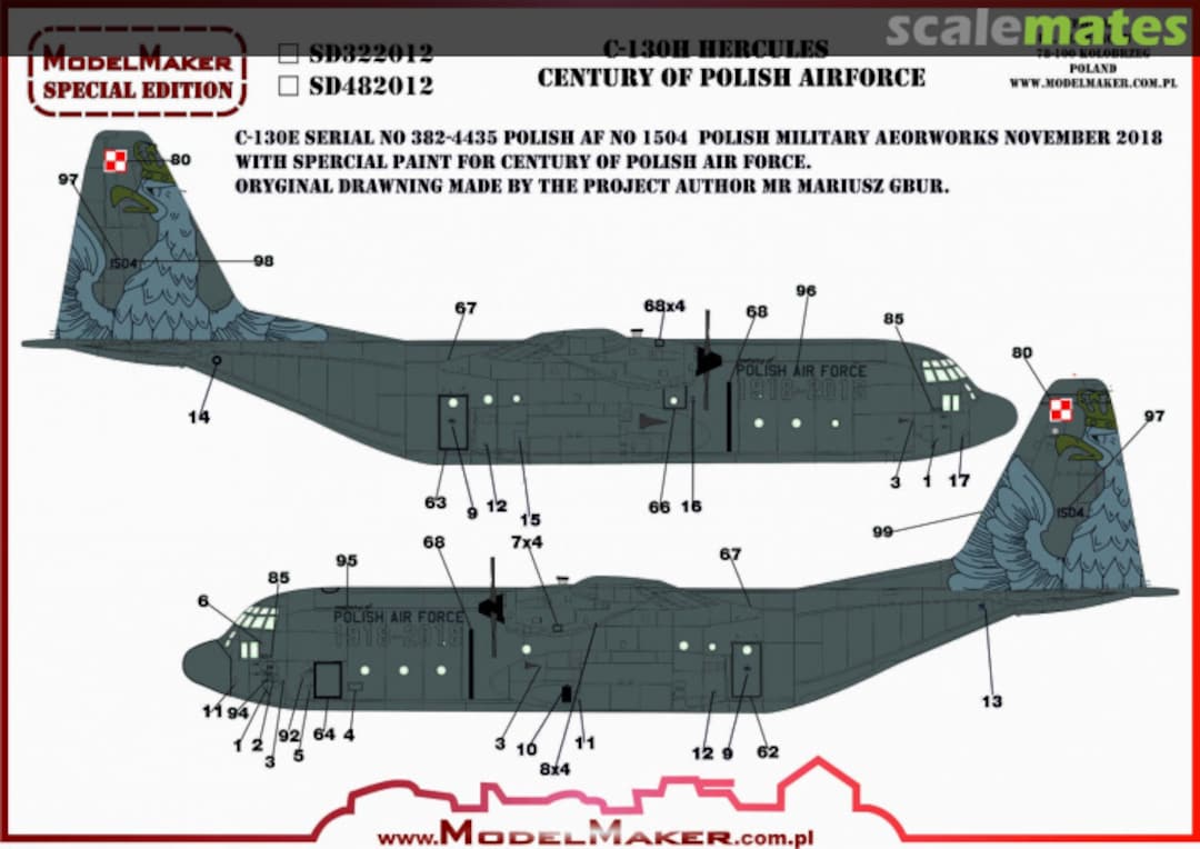 Boxart C-130H Hercules - Century Of Polish Air Force SD482012 ModelMaker