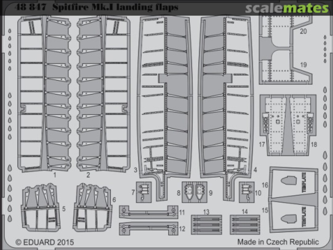 Boxart Spitfire Mk.I landing flaps 48847 Eduard