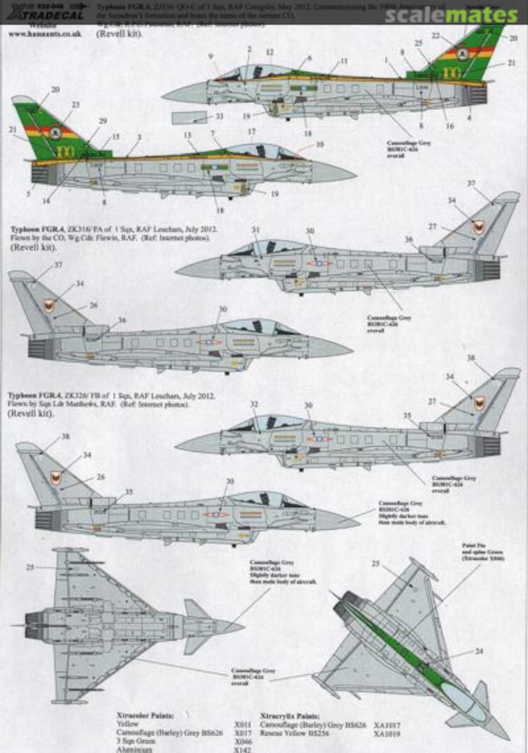 Boxart Eurofighter EF2000 Typhoon X32-048 Xtradecal