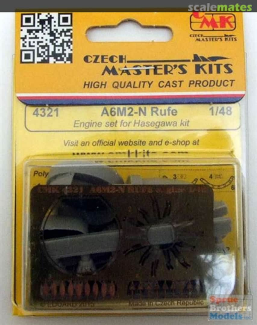 Boxart 4321 A6M2-N Rufe Engine Set 4321 CMK