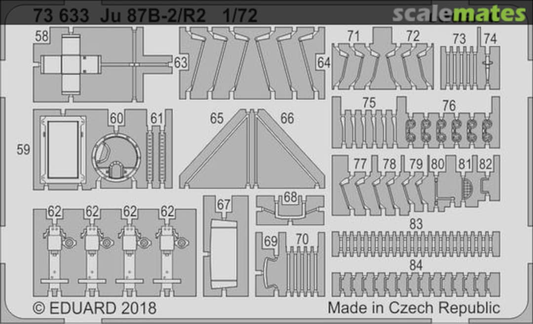 Boxart Ju 87B-2/R2 73633 Eduard