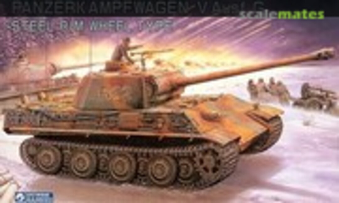 1:35 Panzerkampfwagen V Ausf G Steel Rim Wheel Type (Gunze Sangyo M25)